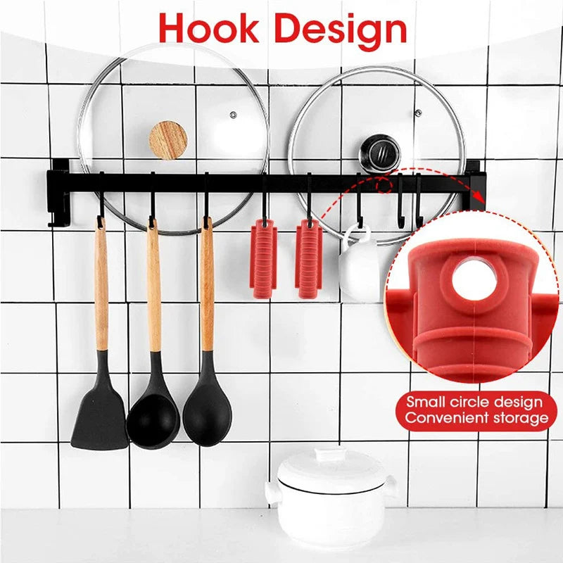 1 Set of 3Pcs,Silicone Hot Handle Holder, Heat Resistant Potholder Cookware Handle Cast Iron Skillets Handles Grip Covers for Cast Iron Skillet