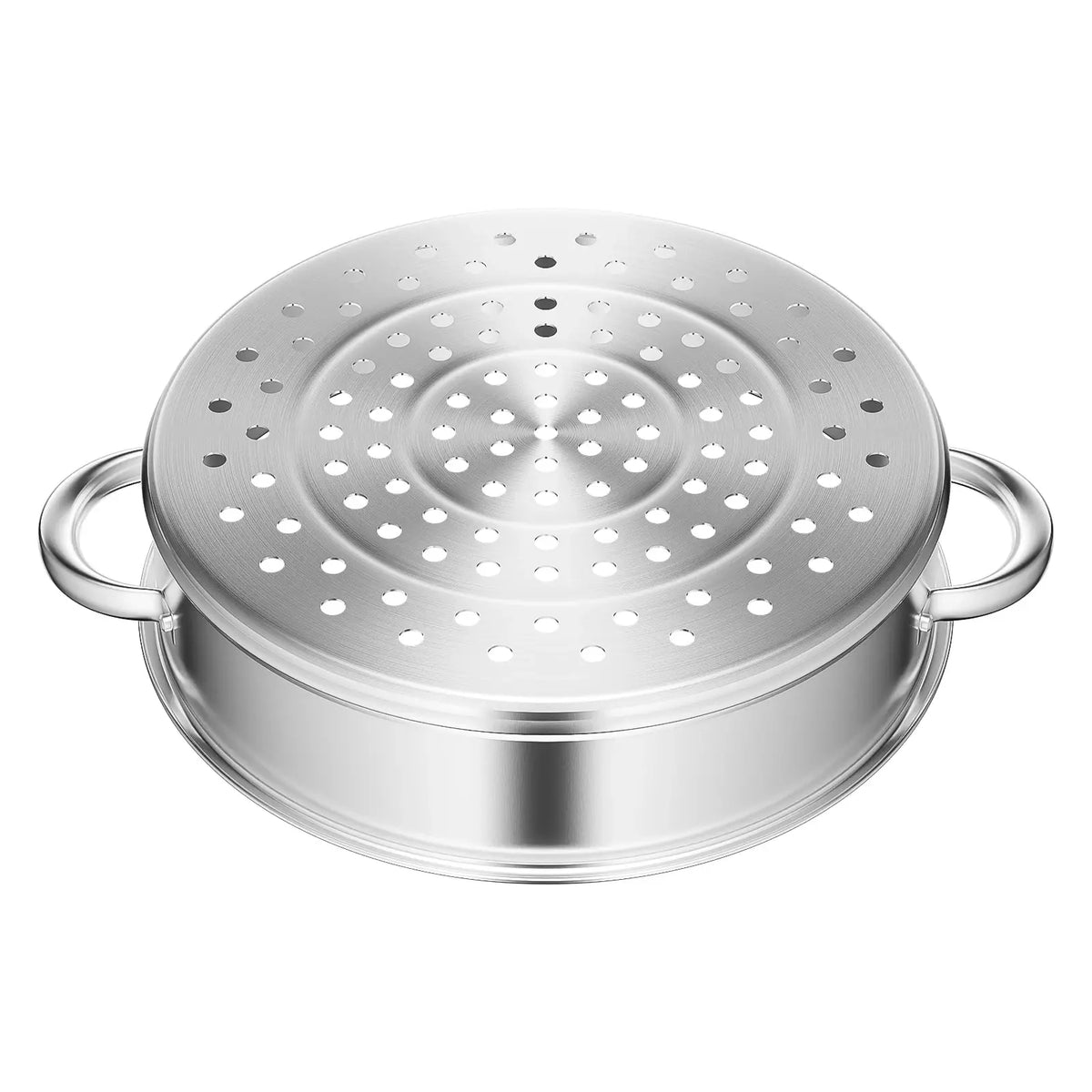 5-Tier Stainless Steel Steamer Cookware Cooking Pot Tier 4 Steaming Grids 1 Cooking Pot 28Cm/30Cm/26Cm Steamer Pot