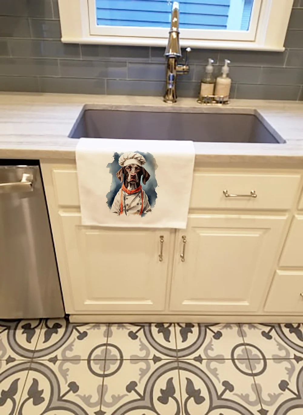 German Shorthaired Pointer Chef Kitchen Towel Set of 2
