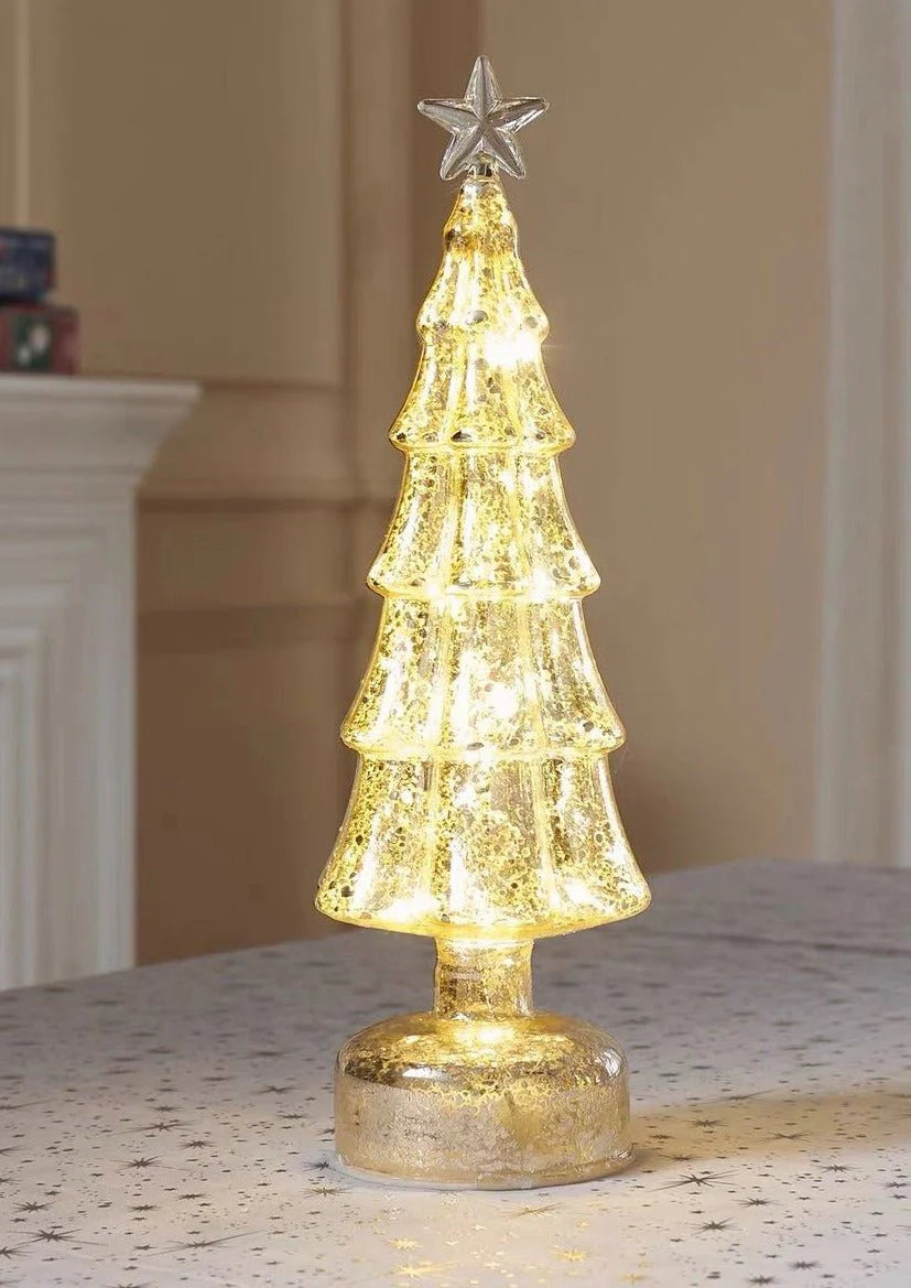 Sparkling Christmas Tree Led Light, Elegant Table Setting & Tablescape Decor Centerpiece