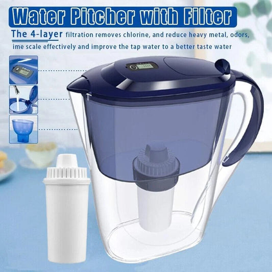 Dp06Water Filter Jug Water Pitcher Purifier Cartridge Electronic Indicator 10Cup
