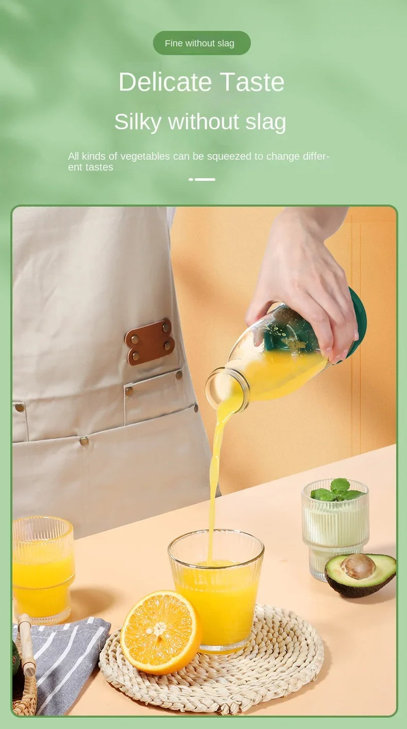 Electric Orange Juicer Bottle Portable Juicer Blender Wireless Fresh Juice Extractors Mixer Kitchen Fruit Squeezer Blender