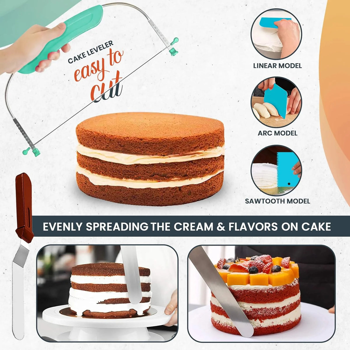133-piece cake pan and decorating kit