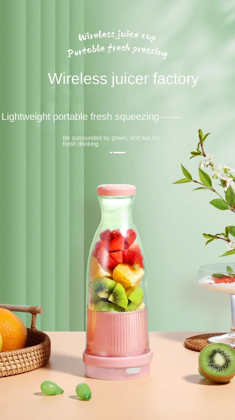Electric Orange Juicer Bottle Portable Juicer Blender Wireless Fresh Juice Extractors Mixer Kitchen Fruit Squeezer Blender