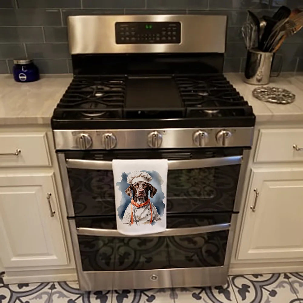 German Shorthaired Pointer Chef Kitchen Towel Set of 2