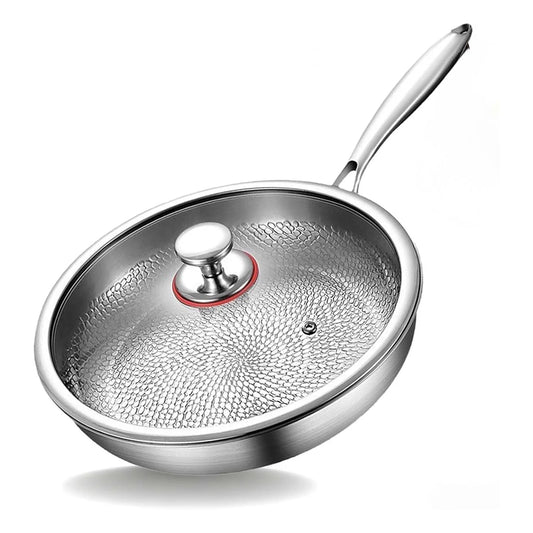 Pure Titanium Frying Pan & Cookware (With Lid, 26Cm)